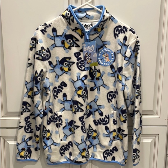 BLUEY Youth Polar Fleece Jacket Size L - Picture 6 of 16
